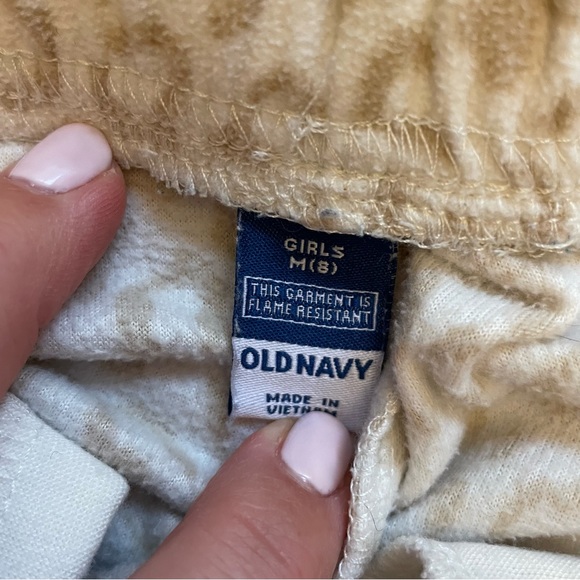 4/$13 Old Navy Girls Snow Leopard Fleece-Like Pajama Joggers - Medium (8) - Picture 5 of 5